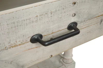 Whitewash End Table C535