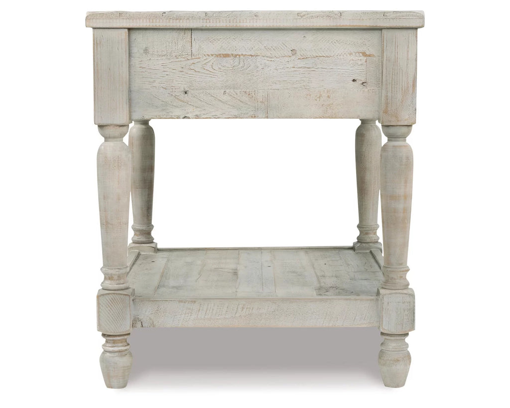 Whitewash End Table C535