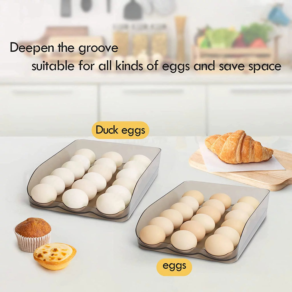 Crystal Gray Plastic Egg Storage Container (3 Layers) N113458