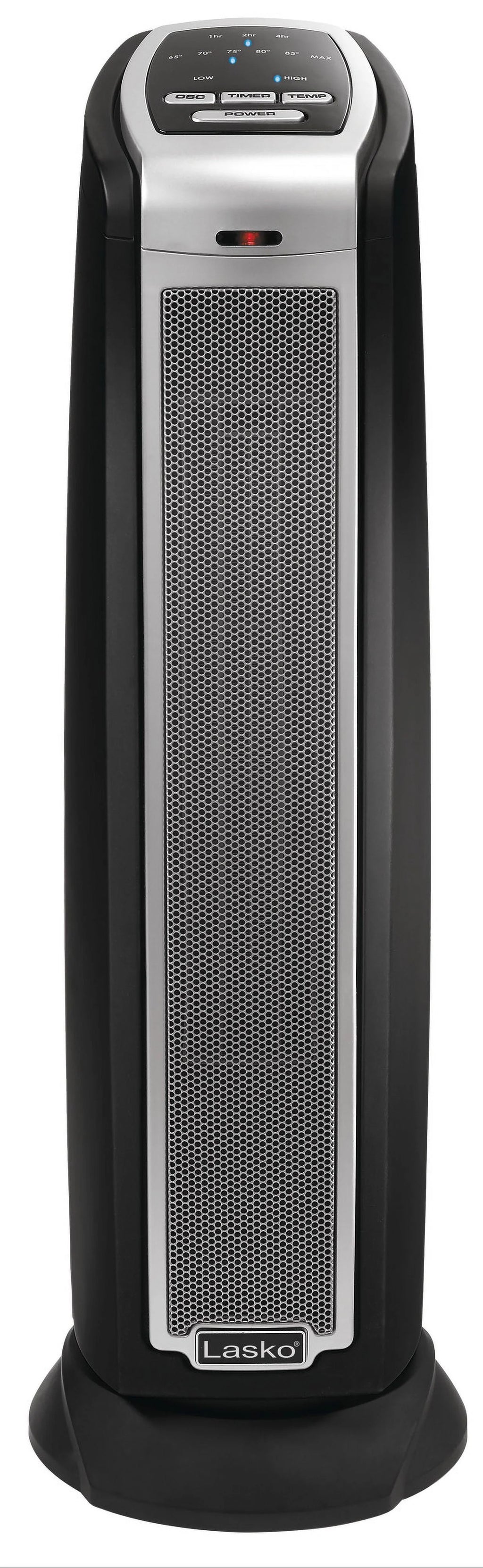 22.5 1500W Electric Oscillating Ceramic Tower Space Heater Black Y577531