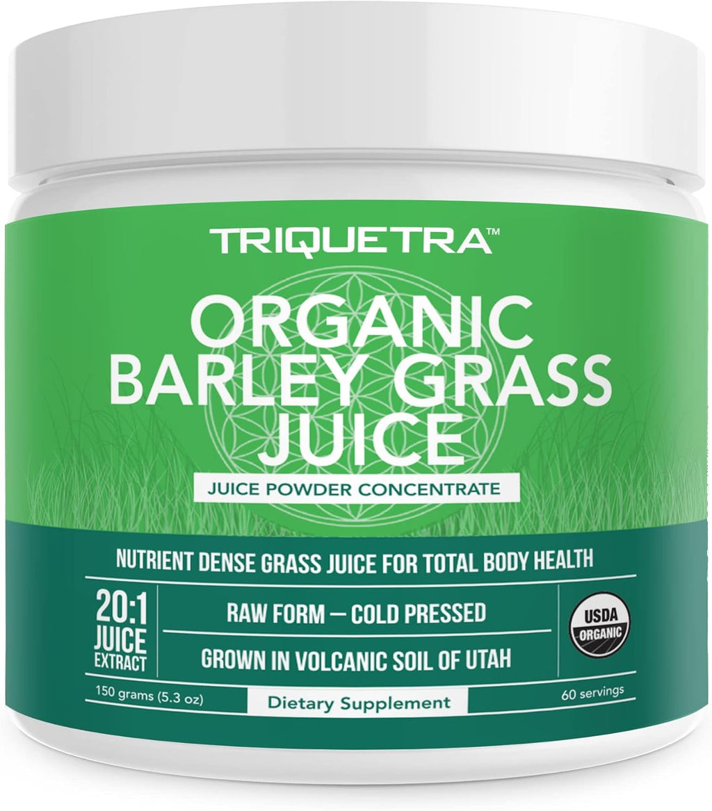 Organic Barley Grass Juice Powder, Cold-Pressed, CO2 Dried, Gluten Free, Vegan, 5.3 oz R457543