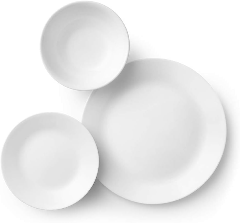 18-Piece Dinnerware Set, Winter Frost White, Service for 6 G4202