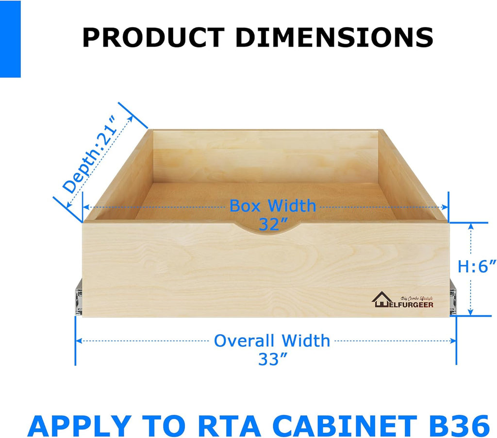 Pull Out Cabinet Organizer (32''W x 21''D) S244