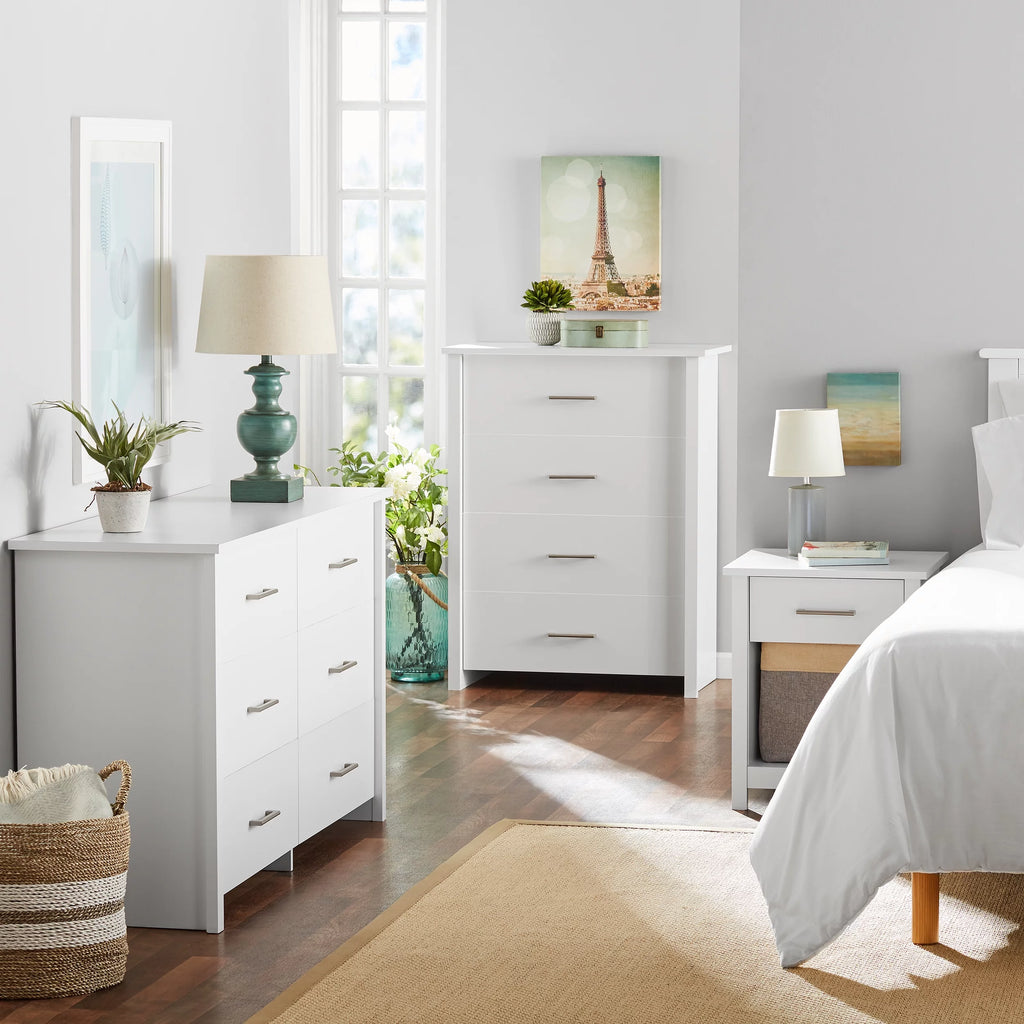 Soft White 6-Drawer Dresser X231343