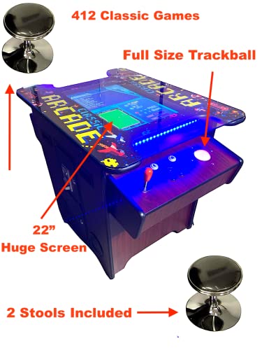 22" LCD Screen 2 Player Arcade Machine with 412 Games I51966