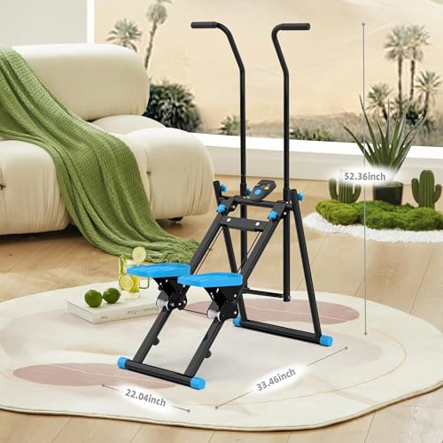 Stair Stepper with Adjustable Handlebar & Pedals, 330LBS Loading Capacity Q518