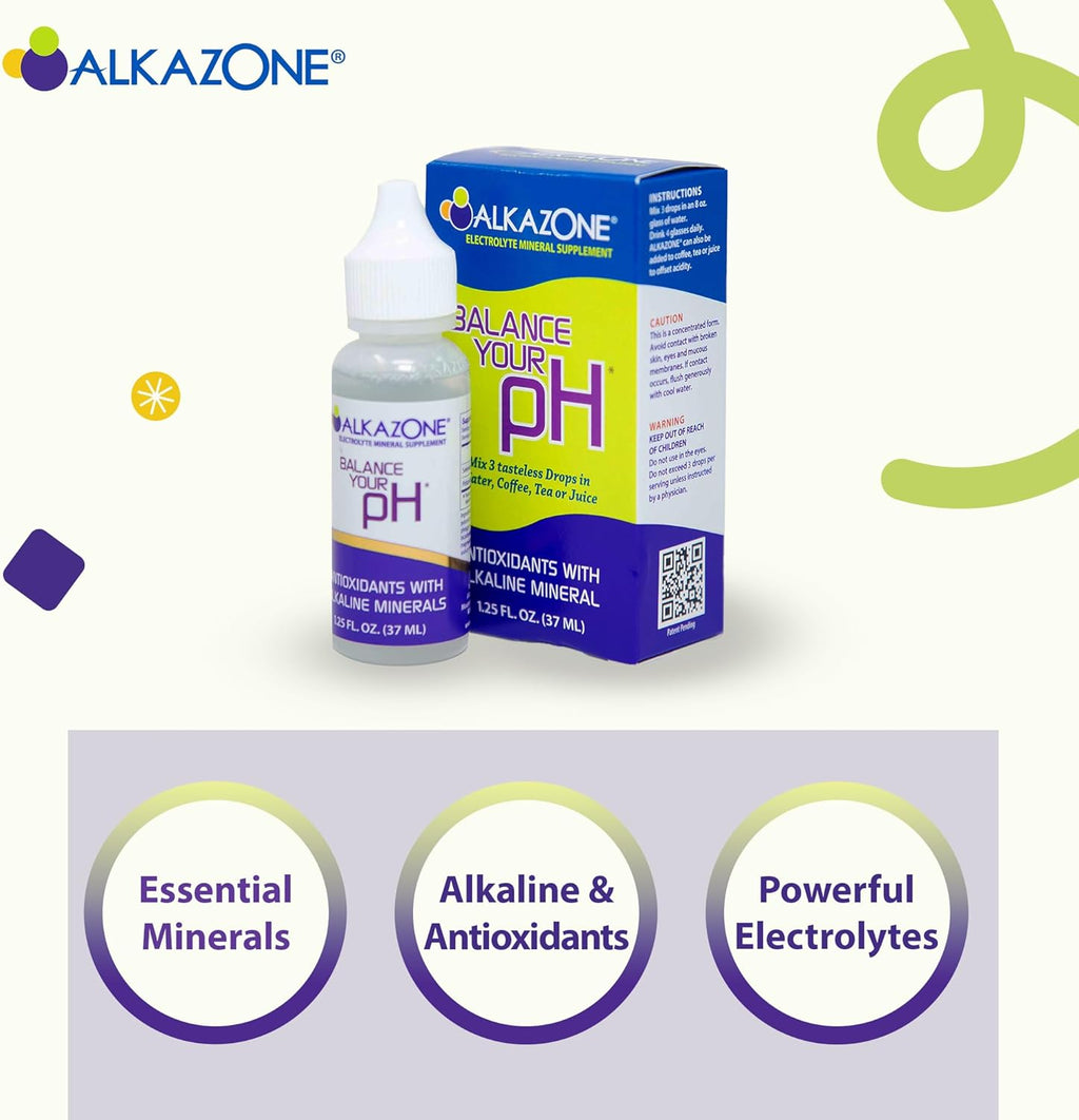 Alkaline Mineral Drops, 1.25 Oz, Unflavored F186