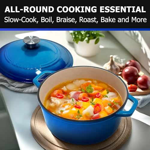 6qt Enameled Cast Iron Dutch Oven with Lid S3542