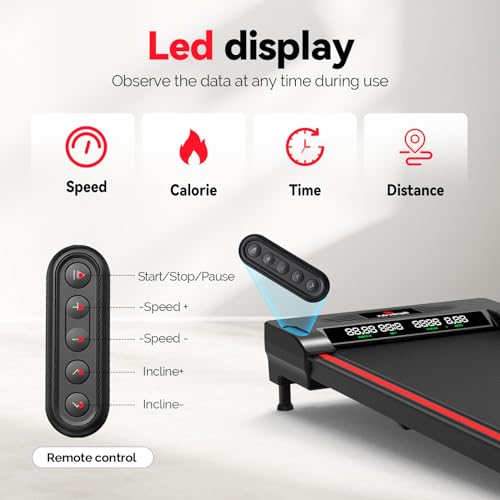 Walking Vibration Pad, 2.5HP Low Noise Treadmill Pad with Remote Control M810