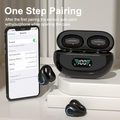 Open Ear Bone Conduction Wireless Earbuds with Ear Hooks K957379