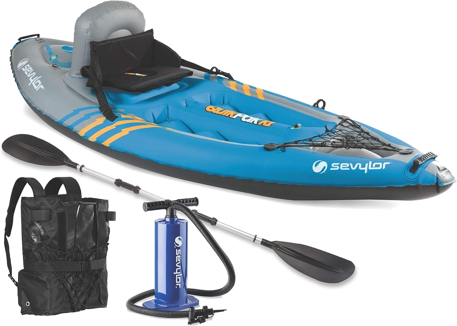 1-Person Inflatable Kayak with Hand Pump & Paddle Q21016