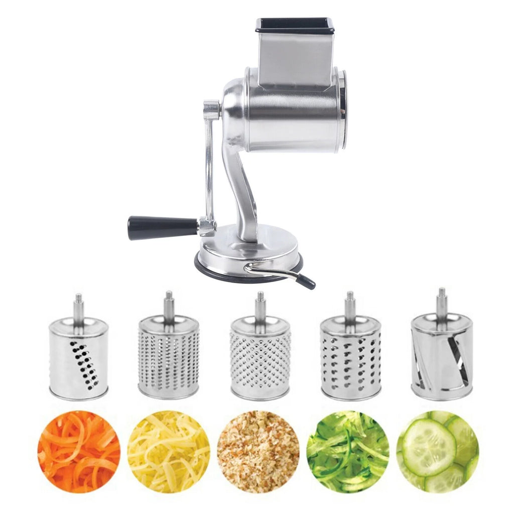 Stainless Steel Rotary Drum Grater with 5 Drums N547748