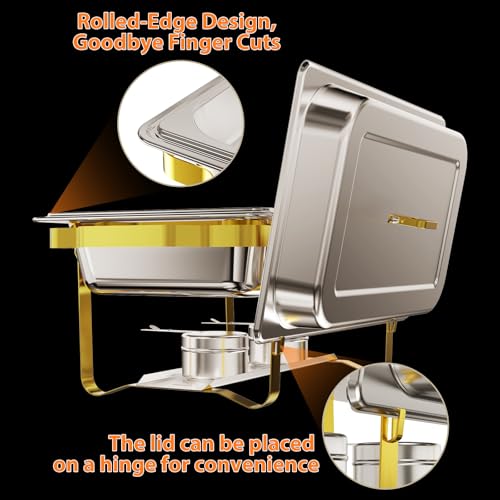 4 Pack 8QT 304 Stainless Steel Chafing Dish Set I21086