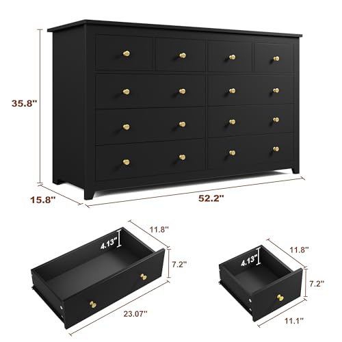White 10 Drawer Wooden Dresser K62821