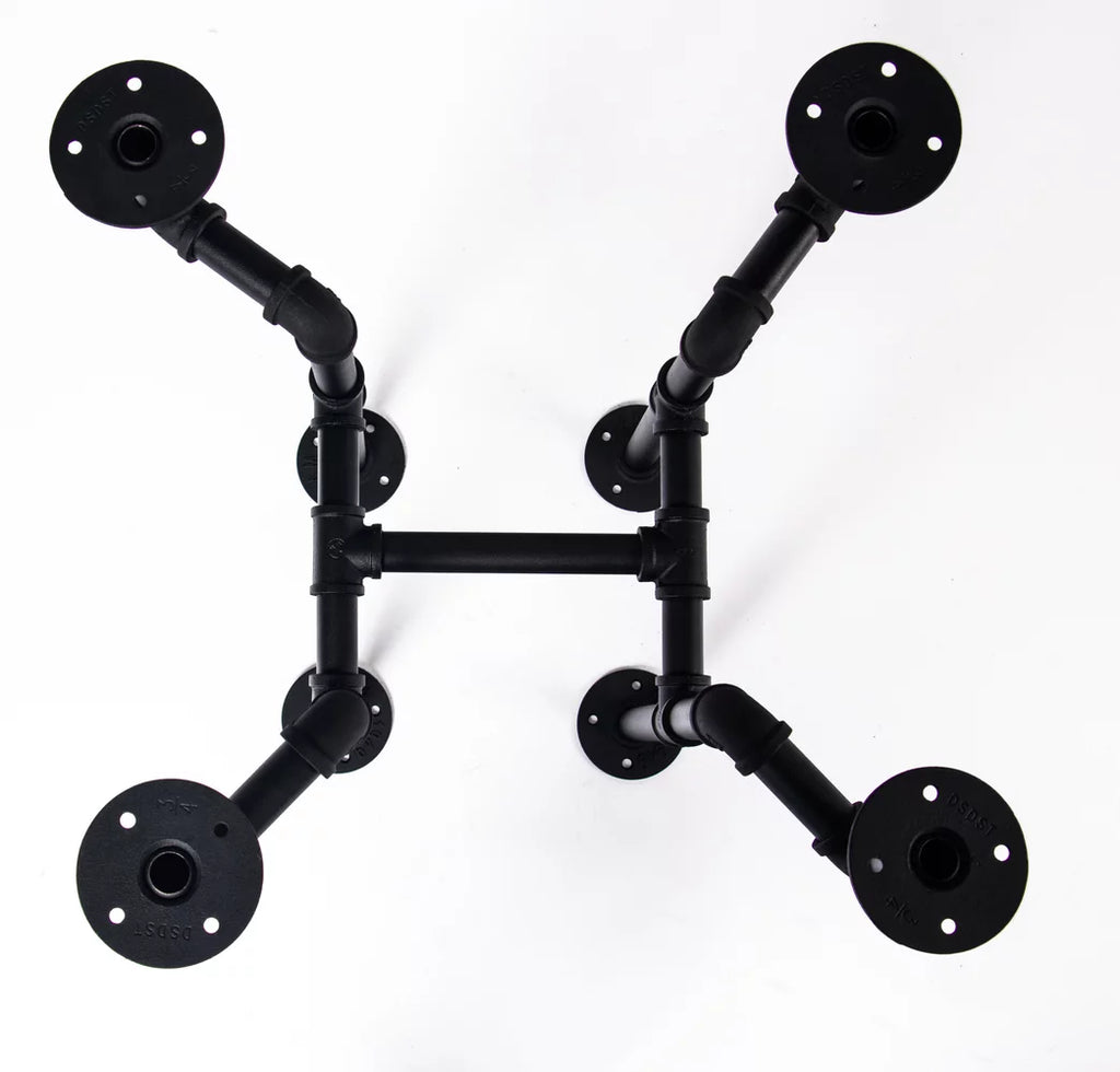 Black Iron Pipe Coffee Table Leg Set H609