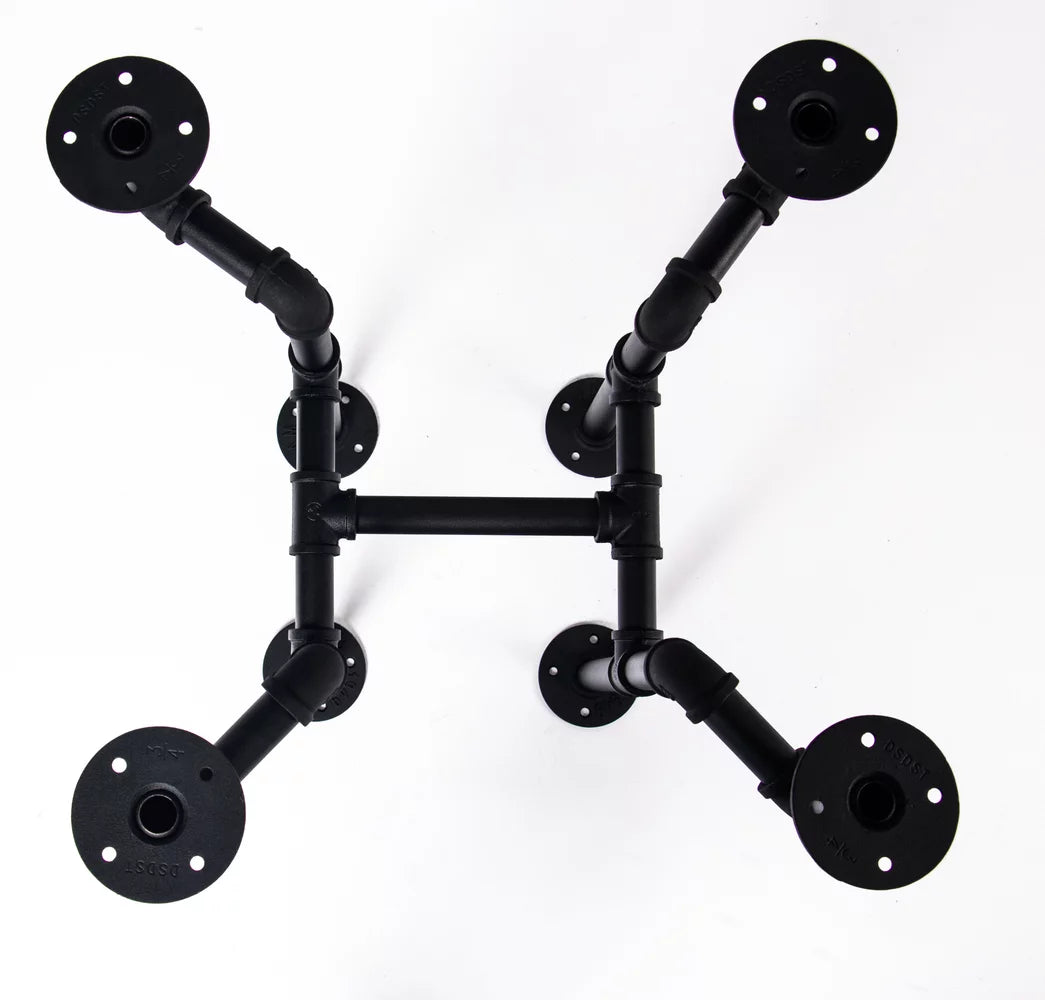 Black Iron Pipe Coffee Table Leg Set H609