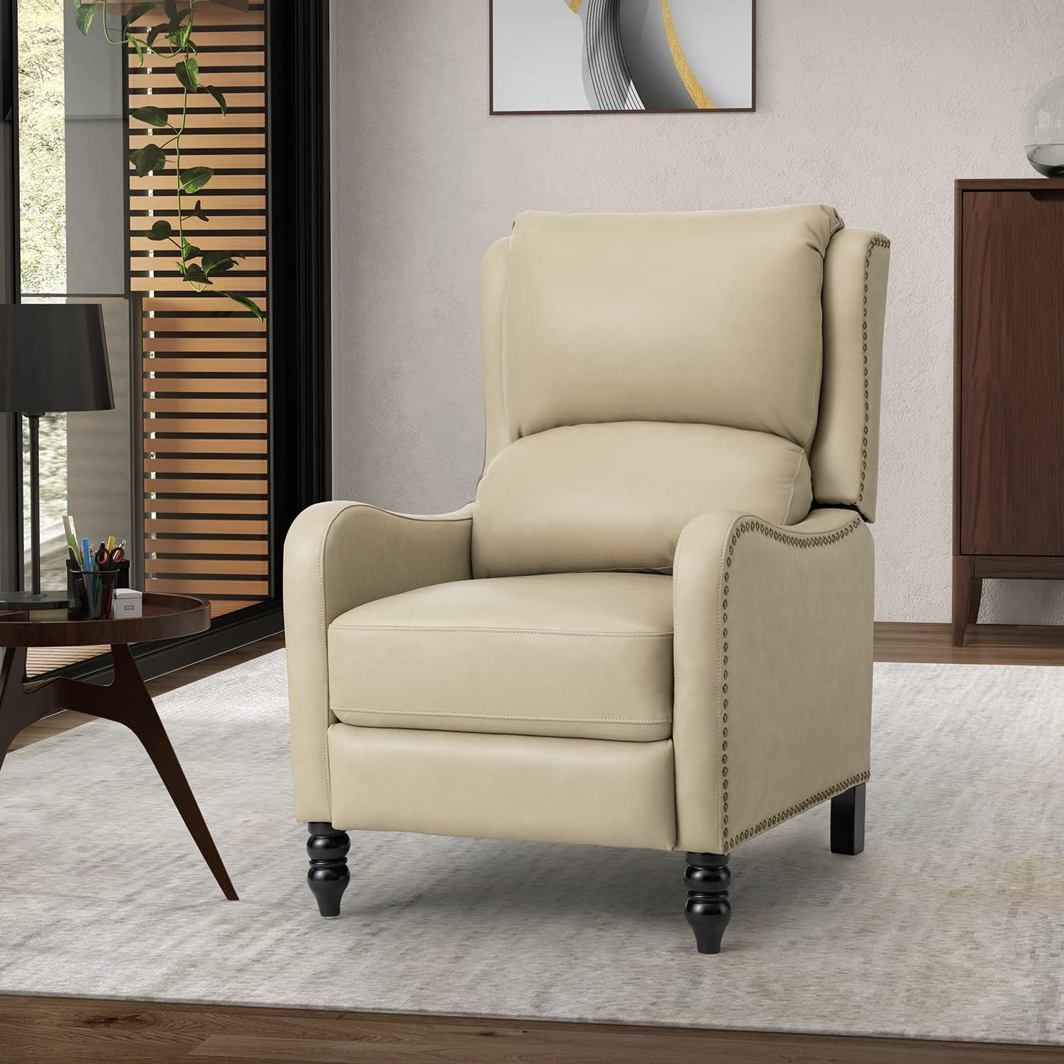 Genuine Leather Recliner TAN M62222
