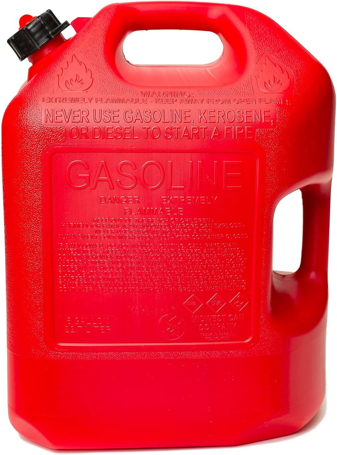 6 Gallon Gasoline Can with Auto Shut Off Spout Z395