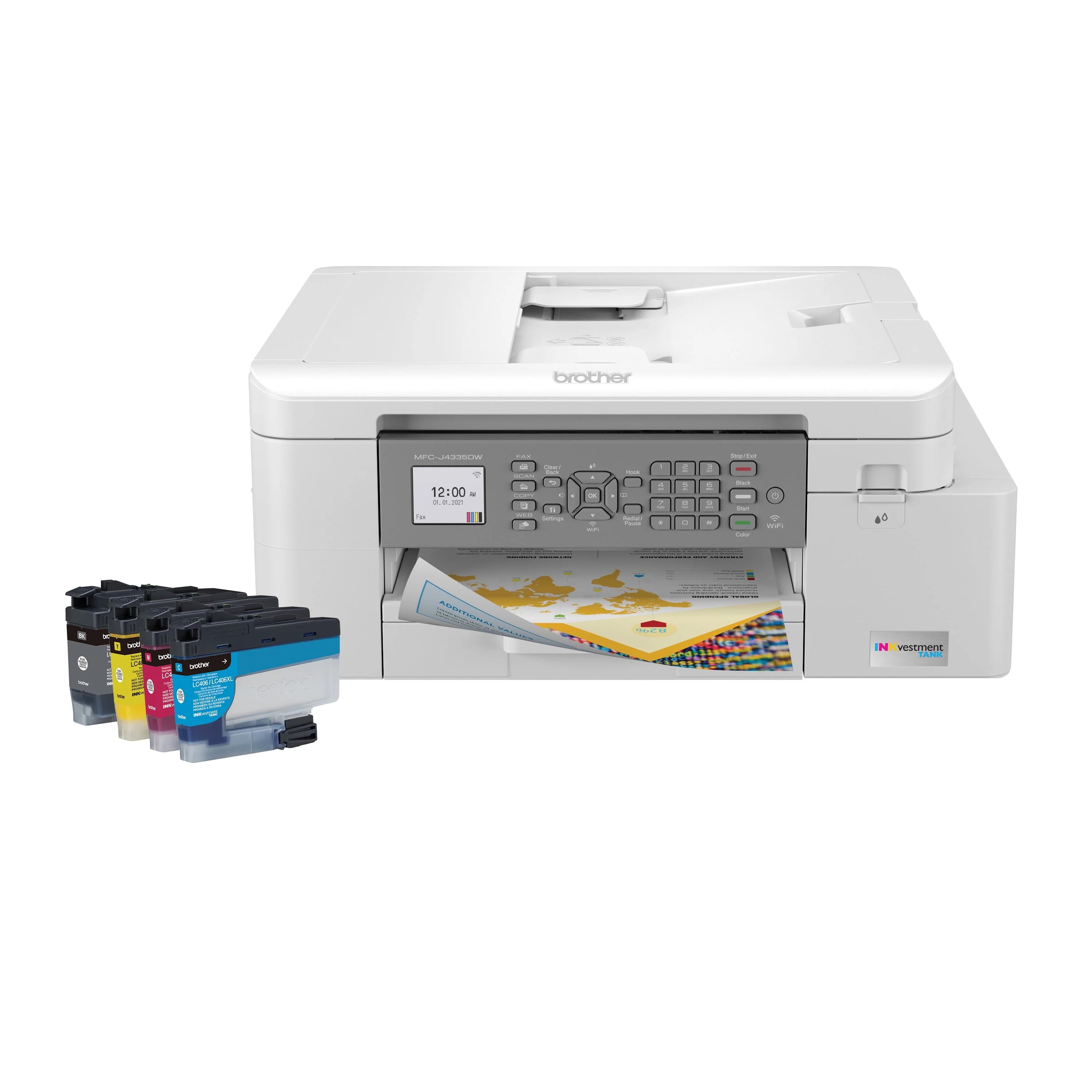 Color Inkjet Printer with Duplex and Wireless Printing G9698