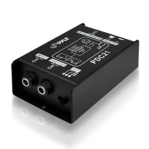 Compact Mini Hum Eliminator Box - 2 Channel Passive Ground Loop Isolator Y148566