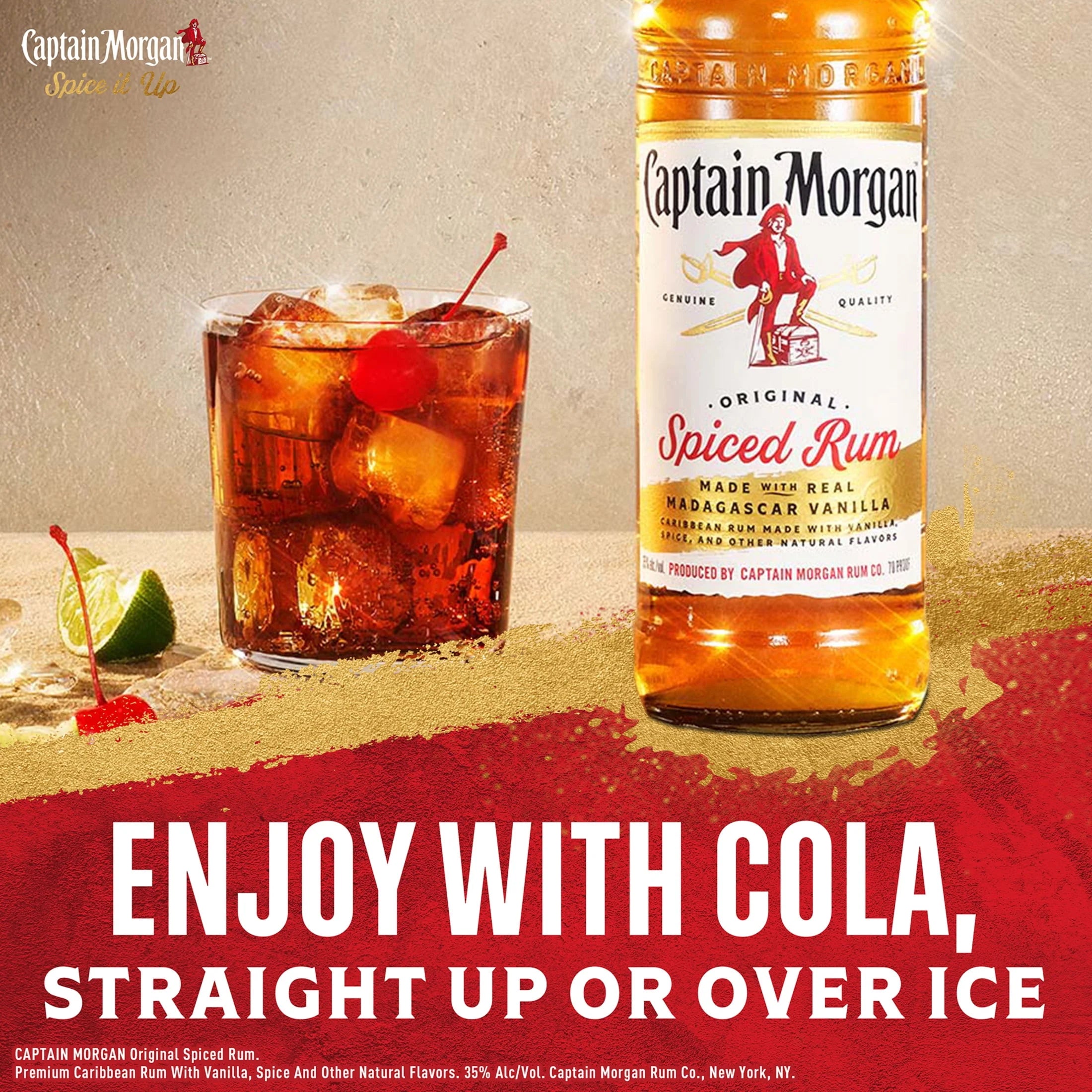 Original Spiced Rum, 750 mL, 35% ABV B254588