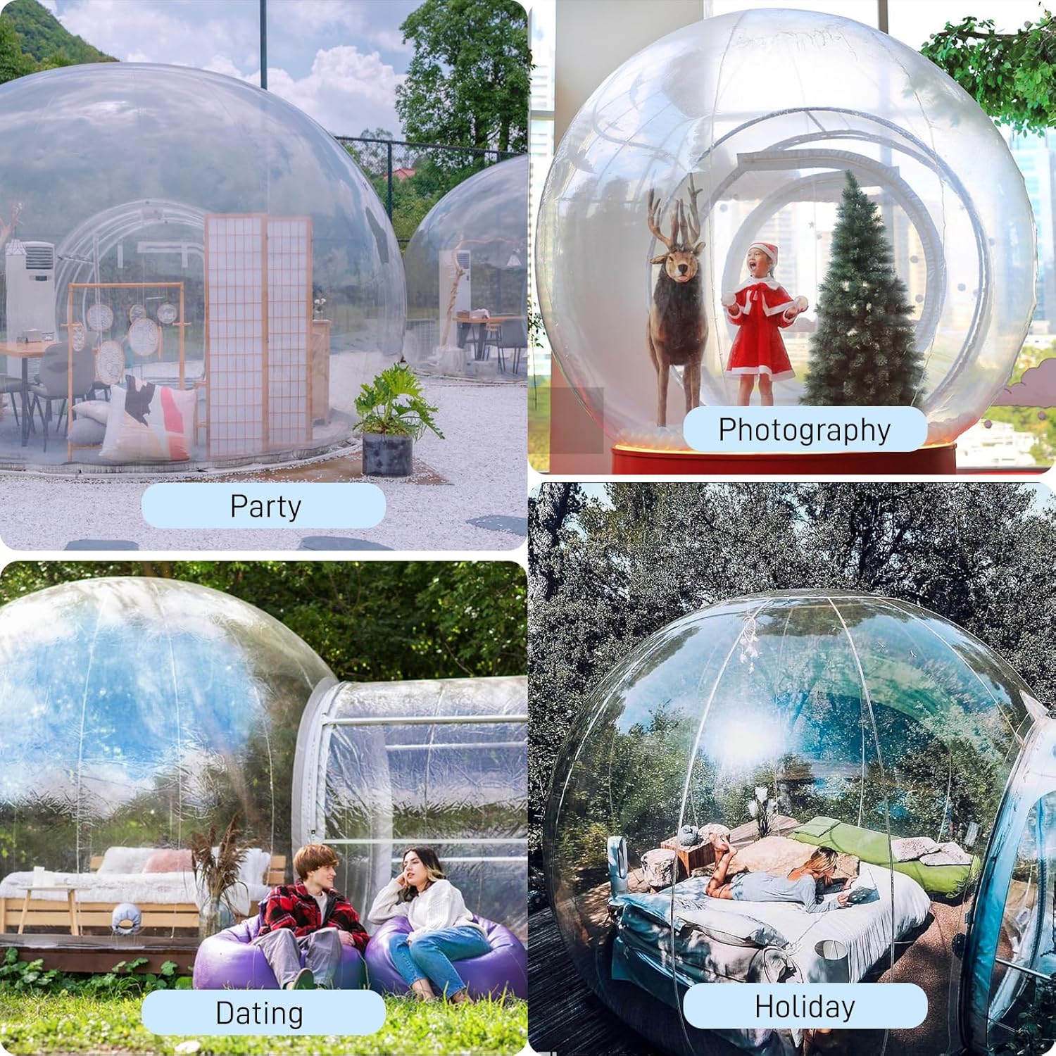 10FT PVC Inflatable Bubble Tent S7433