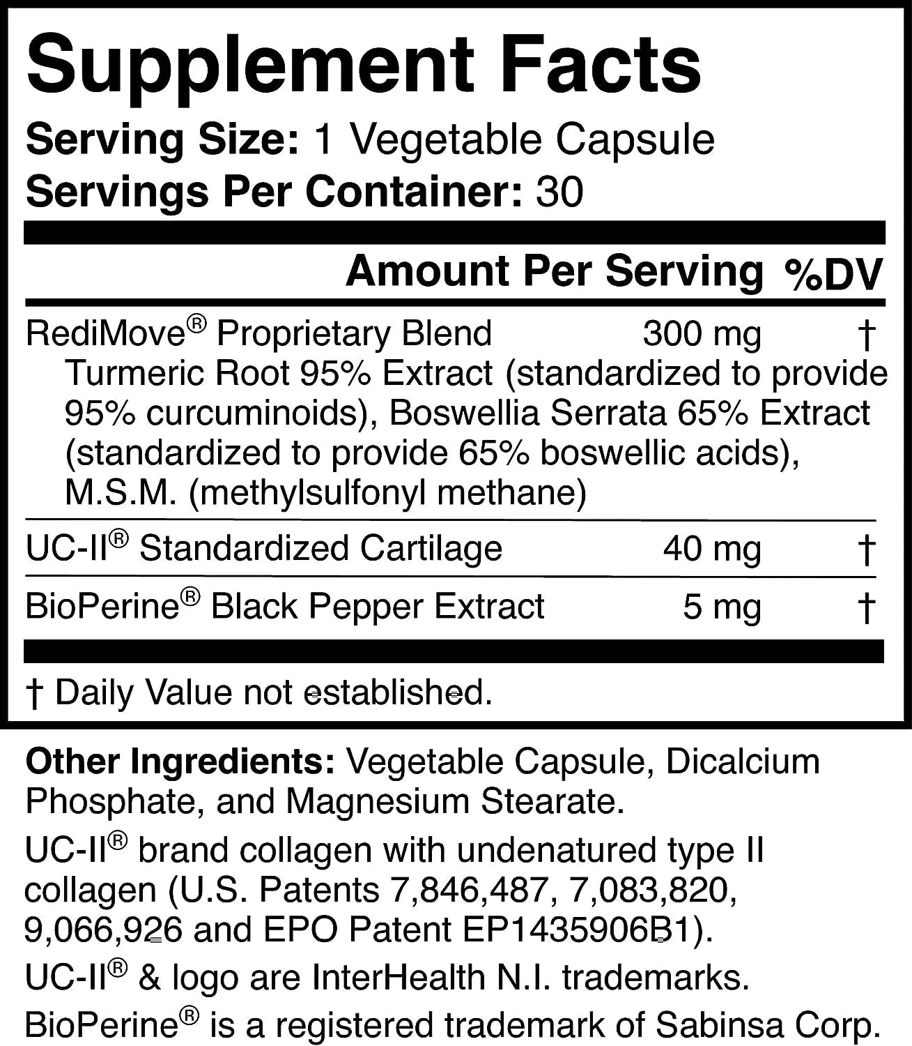Natural Joint Support Supplement U493