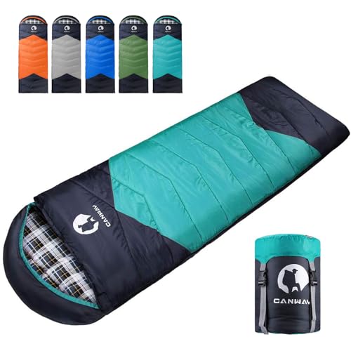 Flannel Sleeping Bag with Compression Sack J97194