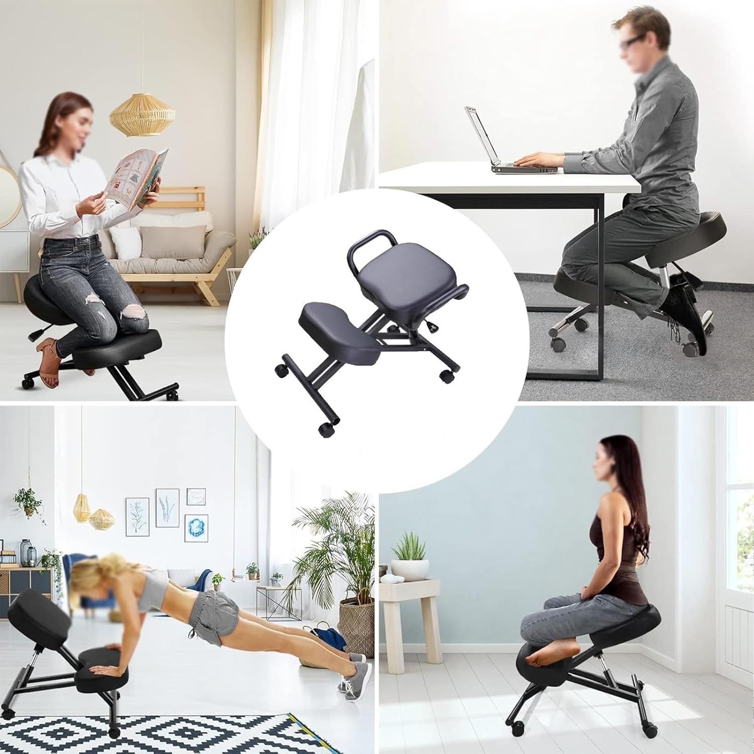 Ergonomic Kneeling Chair with Arm J42953