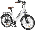 26" Step-Through Electric Bike, Top Speed 20MPH, Front Suspension, Mechanical Disc Brake F7611