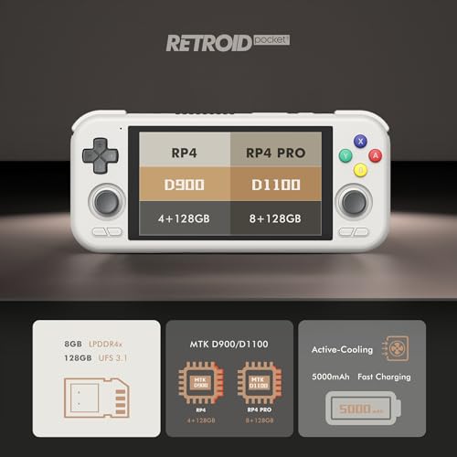 Retro Game Handheld Console 4.7 Inch Display 5000mAh Battery U581733