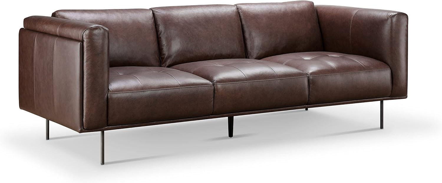Brown Leather Sofa K6187