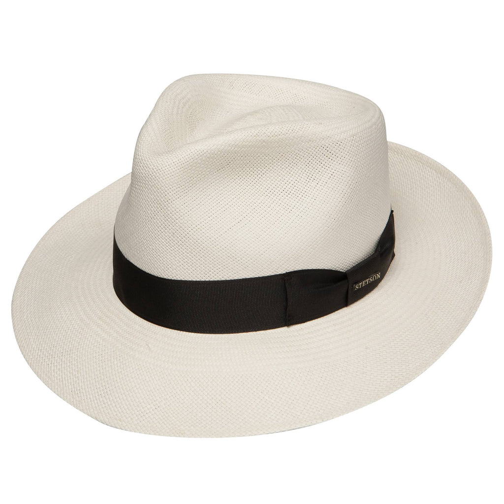 Natural Straw Shantung Fedora Hat H70617