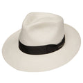 Natural Straw Shantung Fedora Hat H70617