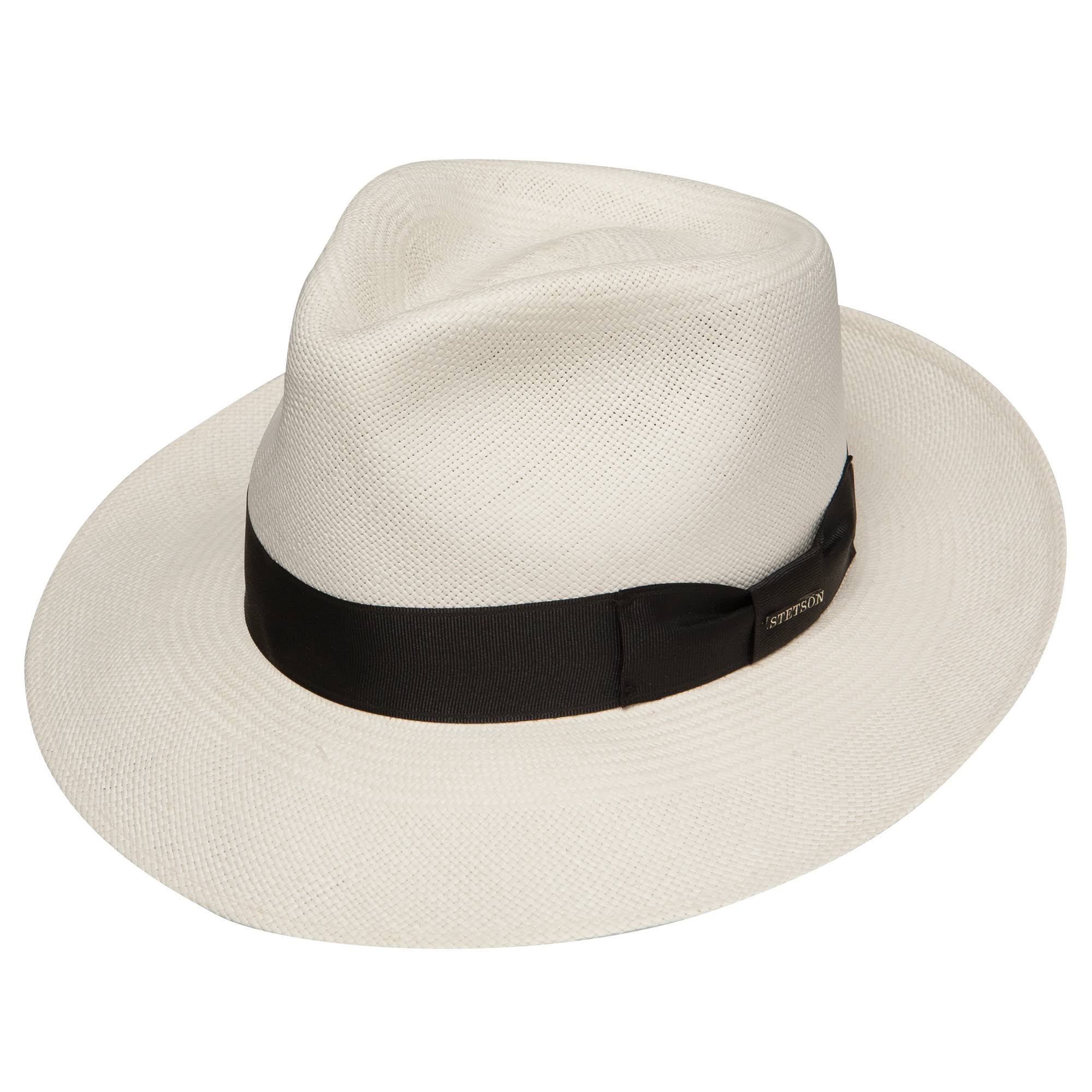 Natural Straw Shantung Fedora Hat H70617