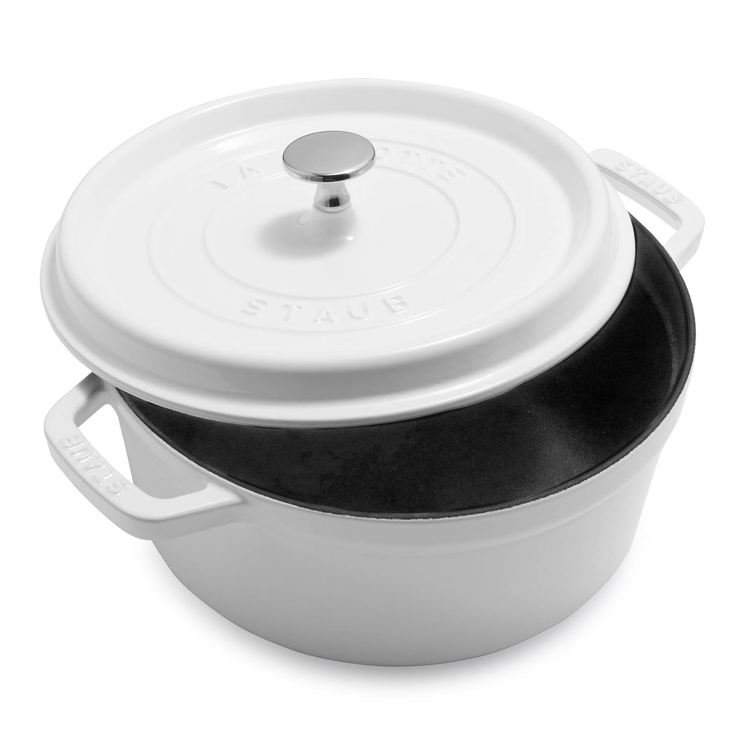 Dark Blue Cast Iron 4-Quart Round Cocotte A2168