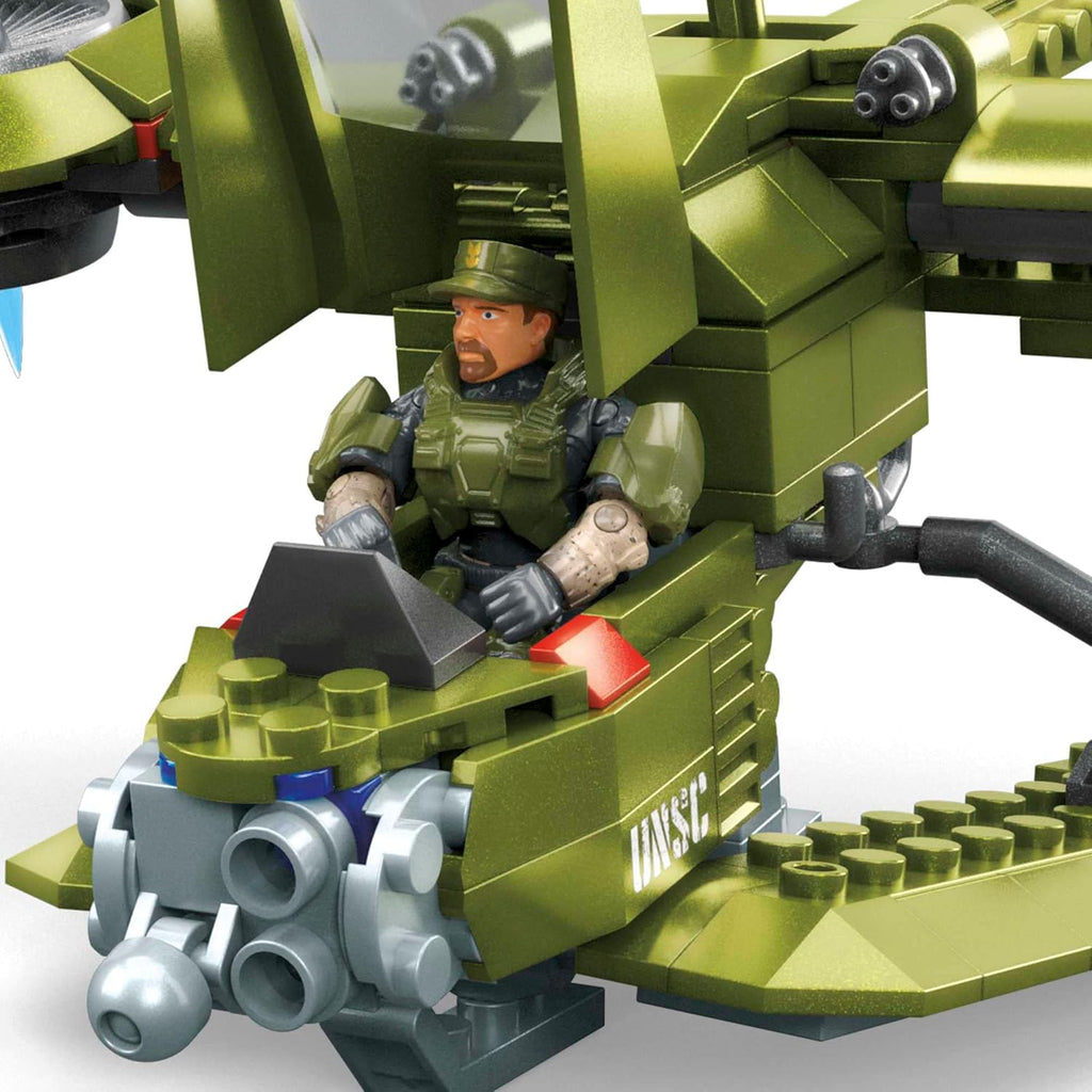 291 Piece UNSC Hornet Recon Aircraft Building Set with 2 Micro Action Figures X574467