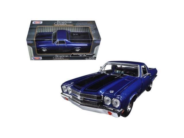 1970 Chevrolet El Camino SS 396 Blue 1/24 Diecast Model Car V430