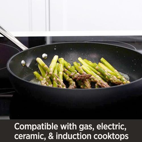 12 Inch Hard Anodized Nonstick Fry Pan Black I38740
