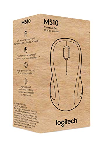 Wireless Mouse with Programmable Buttons - Graphite J721359