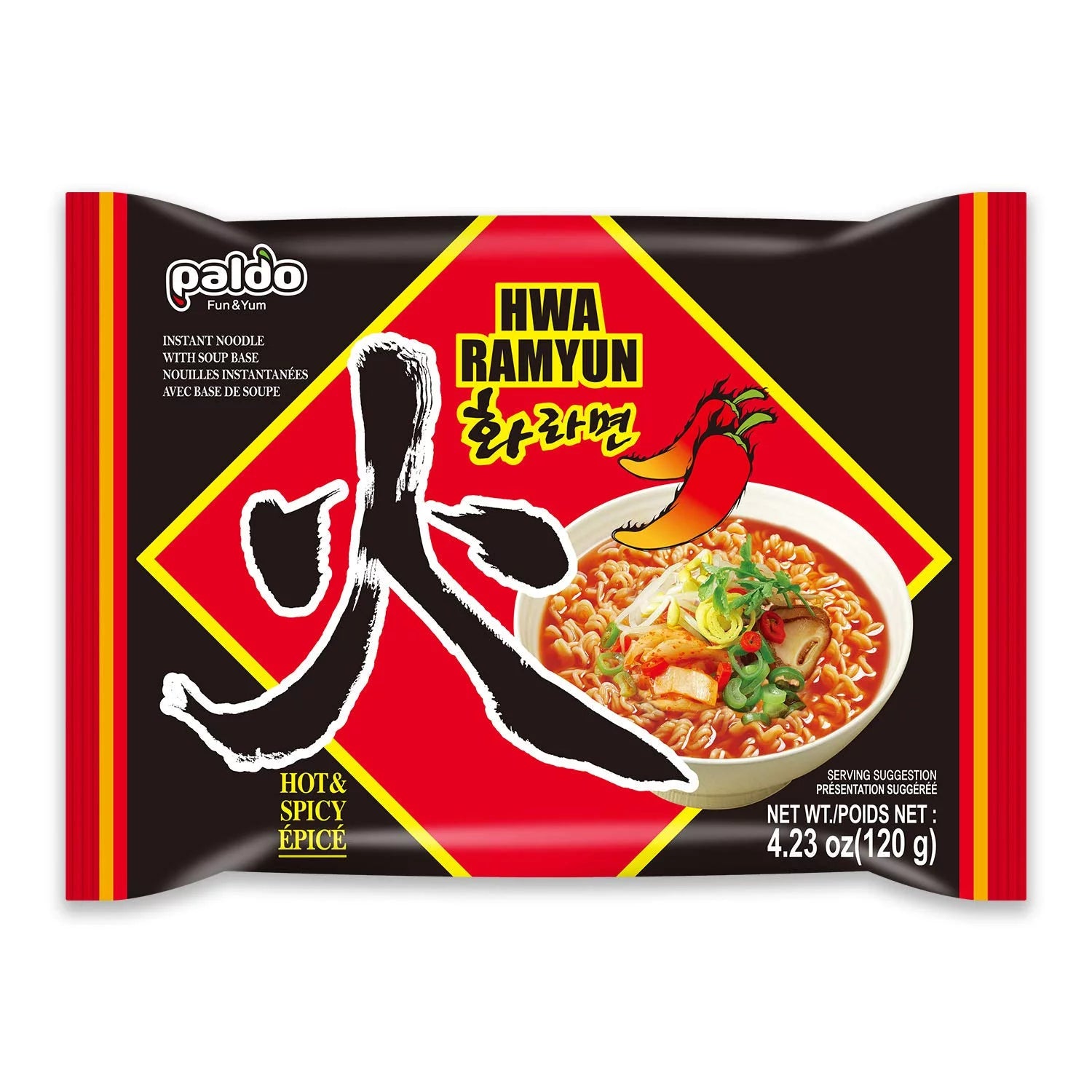 Extra Hot & Spicy Instant Noodles, 4.23 oz x 10 Pack M2611
