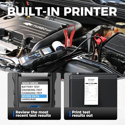 12V 24V 100-2000CCA Lead-Acid Battery Tester with Built-in Printer Q299198