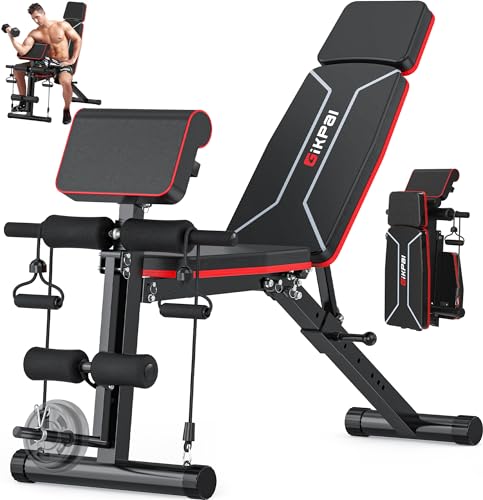 Adjustable Weight Bench with Leg Extension and Preacher Pad G8322