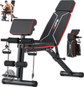 Adjustable Weight Bench with Leg Extension and Preacher Pad G8322