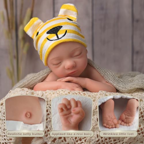 16 Inch Full Platinum Silicone Reborn Baby Doll J931