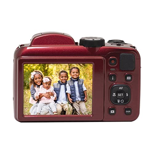 16MP Digital Camera 25X Optical Zoom 24mm Wide Angle Lens Optical Image Stabilization 1080P Full HD Video 3" LCD Camera with Bag & 32GB SD Card M679