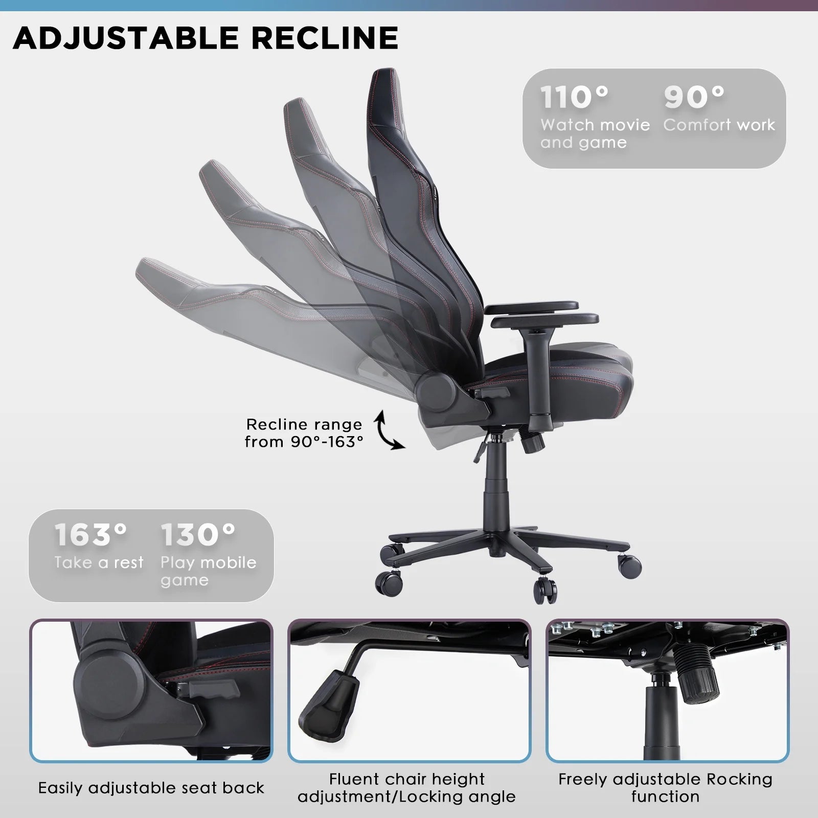 Ergonomic Heavy Duty Gaming Computer Chair V193