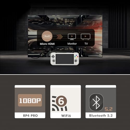 Retro Game Handheld Console 4.7 Inch Display 5000mAh Battery U581733