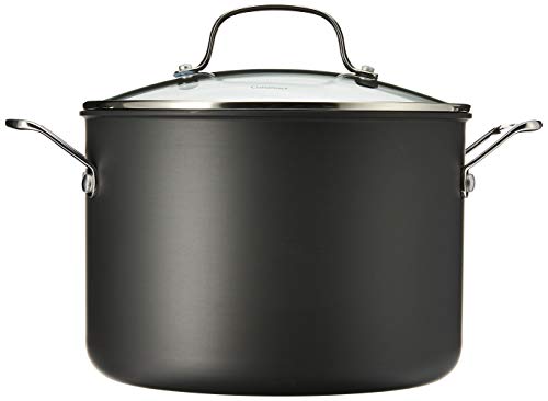 Black Nonstick 8-Quart Stockpot with Lid X565471
