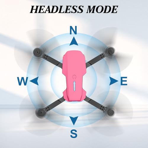 Mini Drone with Camera 1080P, Foldable, 2 Batteries, Black D35519